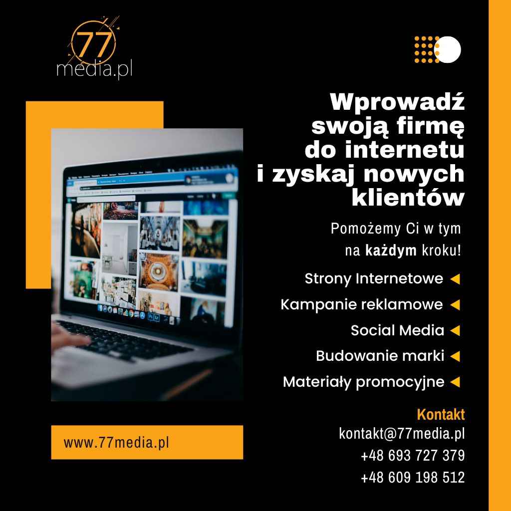 Wprowadź swoją firmę do internetu i zyskaj nowych klientów! - 77media Fabryczna - zdjęcie 1