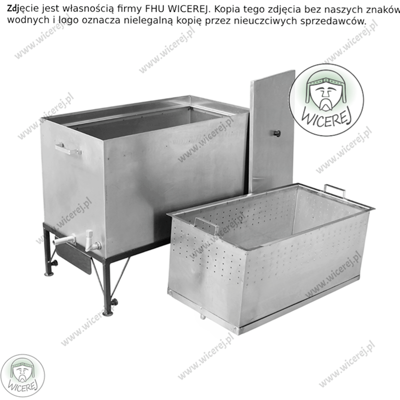 Duża topiarka parowa na 20/28 ramek Wielkopolska Maxi Nierdzewna Jaśliska - zdjęcie 8