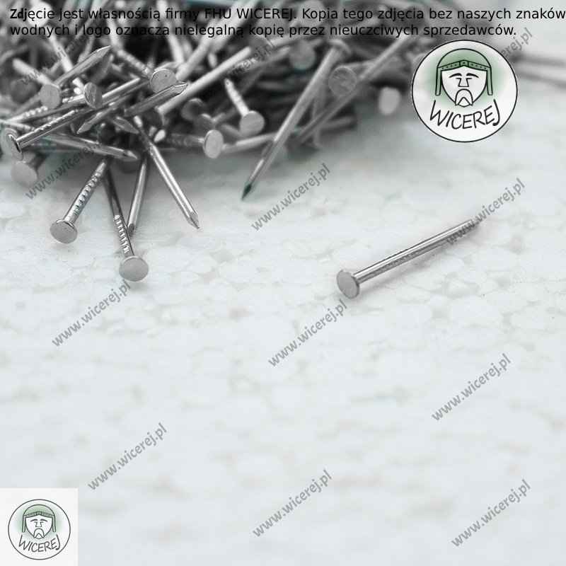 Gwoździe do nabijania odstępników 1,2 x 20mm - 100g stal ocynkowana Jaśliska - zdjęcie 2