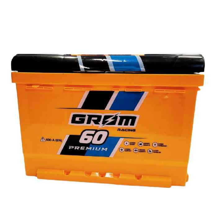 Akumulator Grom Racing 60Ah 600A EN PRAWY PLUS Ostrowiec Świętokrzyski - zdjęcie 1