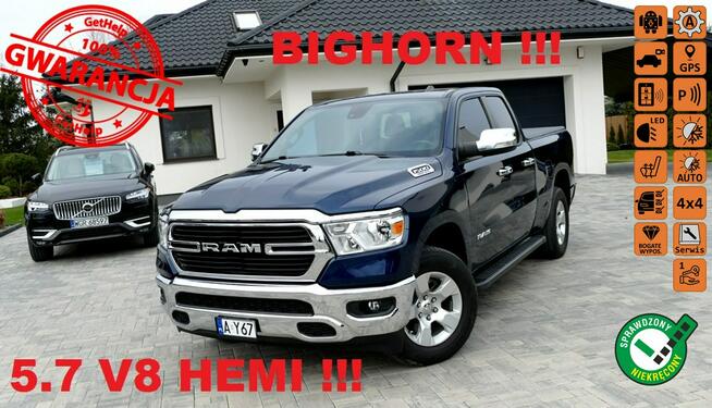Dodge RAM 1500 Hemi BigHorn! 5.7 V8! Niski Przebieg! Gwarancja! Grójec - zdjęcie 1