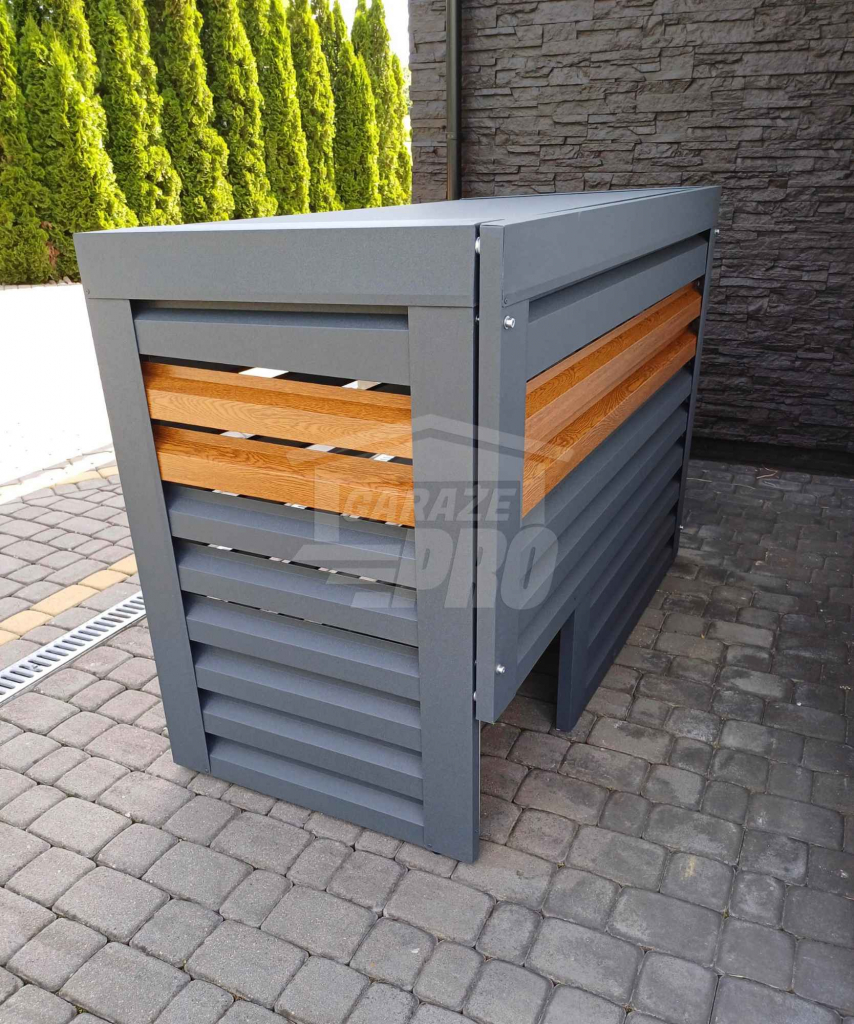Osłona klimatyzatora -130x50x110 cm antracyt + jasny orzech  GP312 Gdynia - zdjęcie 8