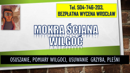 Osuszenie mokrej ściany, t 504746203, Wroclaw, cena,  mokra ściana Psie Pole - zdjęcie 1