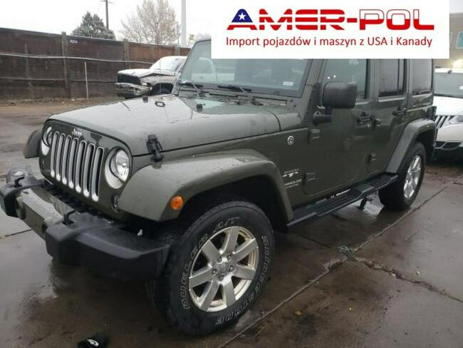 Jeep Wrangler 2016. 3.6L, 4x4, unlimited sahara, uszkodzony bok Warszawa - zdjęcie 1