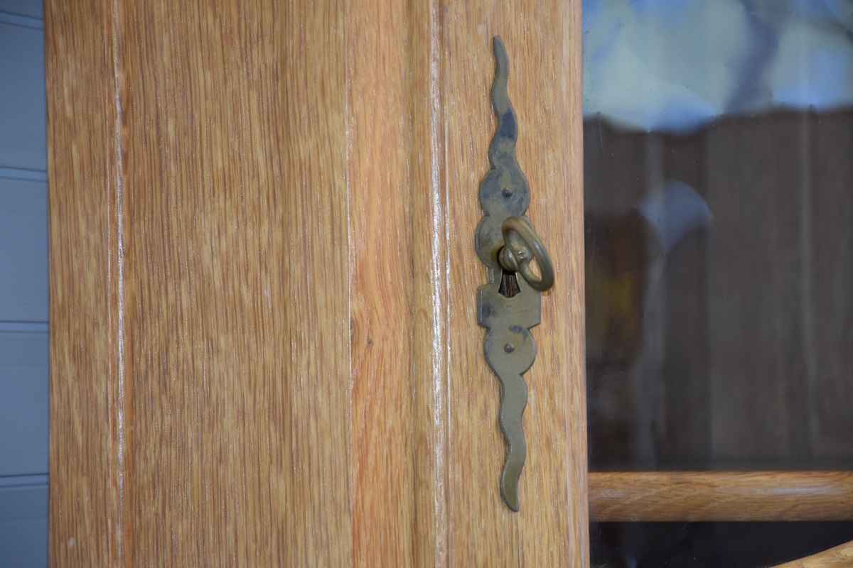 witryna narożna z drewna dębowego - jak nowa Olsztyn - zdjęcie 5