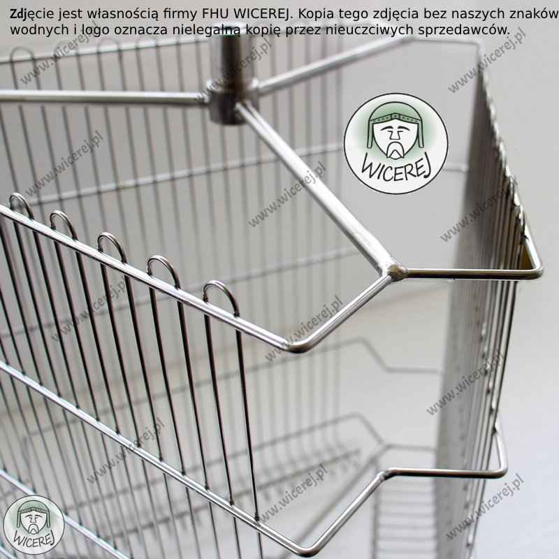 Wirnik 3 ramkowy nierdzewny do miodarki, Kosz do wirówki 3 plastrowej Jaśliska - zdjęcie 5