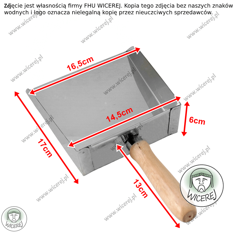 Duża Łopatka nierdzewna, Szufelka kuchenna uniwersalna mocna Jaśliska - zdjęcie 2