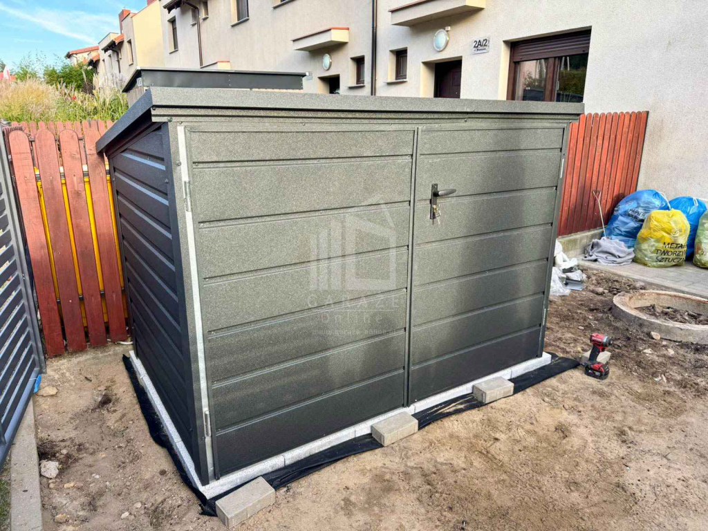 Box rowerowy – schowek Moto-Box 2×1,3m – antracyt  ID1114 Dąbrowa Górnicza - zdjęcie 5