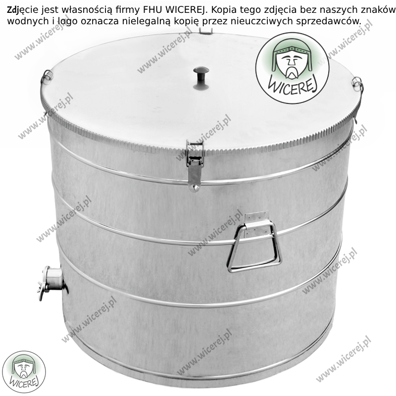 PREMIUM Odstojnik do miodu 150L z ZATRZASKAMI nierdzewny kwasoodporny Jaśliska - zdjęcie 9