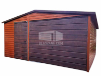 Garaż Blaszany 5x5 Brama uchylna drewnopodobny dach dwuspadowy BL141 Mrągowo - zdjęcie 1
