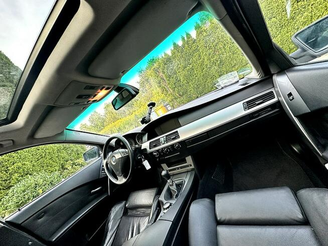 BMW e61 525i 192KM m54b25 Kombi Sport Skóry Panorama Xenon Opłacona Wrocław - zdjęcie 9