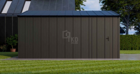 Garaż blaszany 4x5m brama drzwi blacha na rąbek dach TKD373 Cieszyn - zdjęcie 3