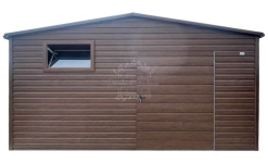 Domek ogrodowy 5,5×4,5 m okno drewnopodobny – dach dwuspadowy ID1228