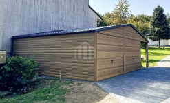 Garaż blaszany 8x6m + wnęka brama drzwi okno blachodachówka SO139 Niepołomice - zdjęcie 3