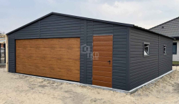 Garaż blaszany 7,5x6m Brama 2x Okno drzwi Blacha na Rąbek TKD267 Jastrzębie-Zdrój - zdjęcie 5