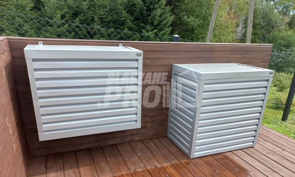 Osłona klimatyzatora - pompy ciepła 70x40x130 cm biały GP294 Białogrądy - zdjęcie 9