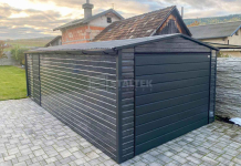 Garaż blaszany 4X7m –  brama – drzwi - dach rynny  ST229 Zielona Góra - zdjęcie 2