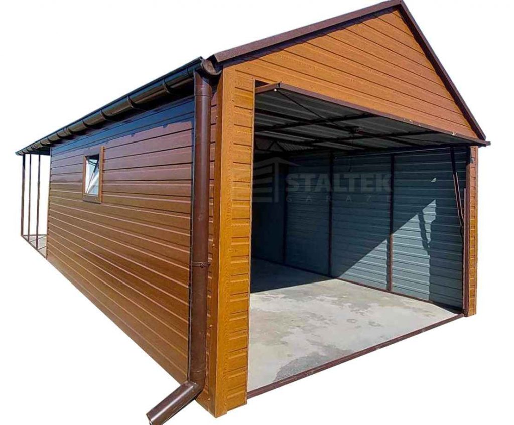 Garaż blaszany 3x5 Brama uchylna drzwi okno rynny dach ST123 Mysłowice - zdjęcie 1