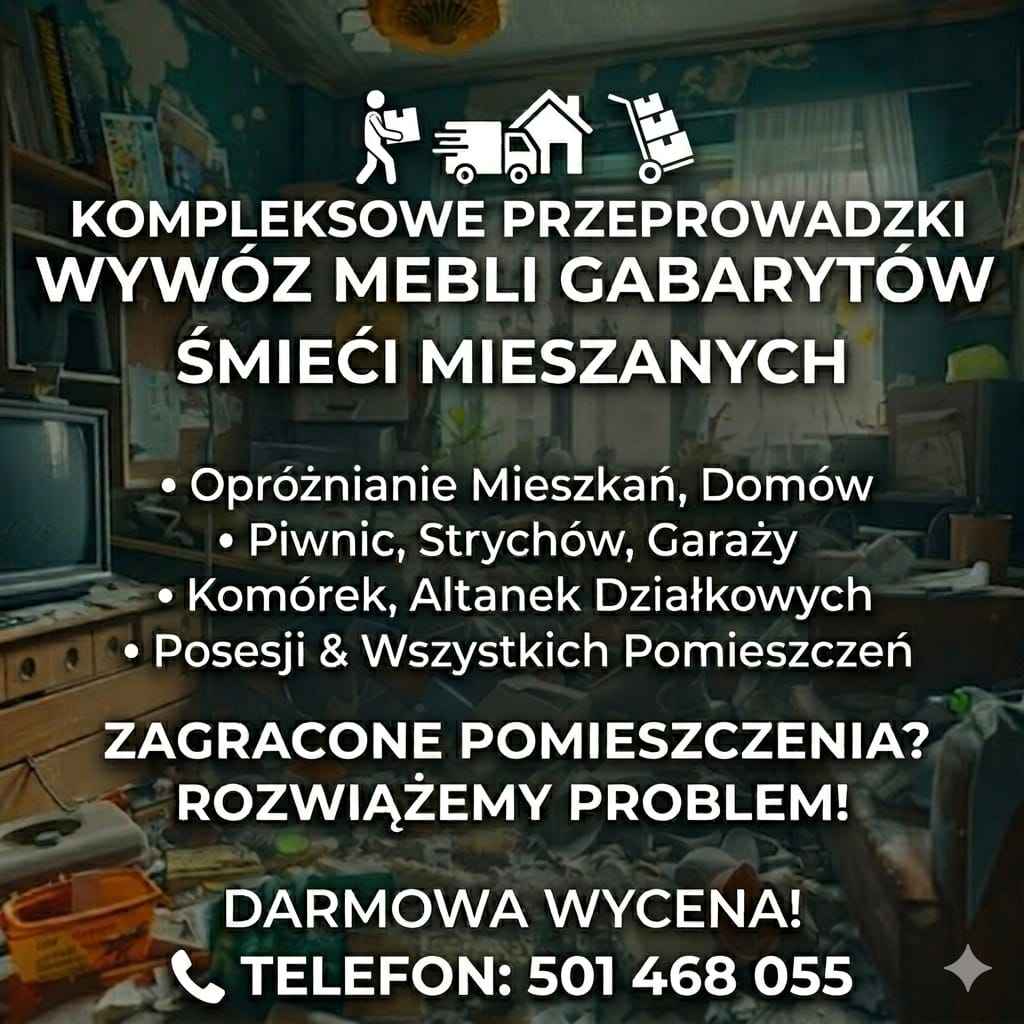 Wywóż Mebli Opróżnianie Mieszkań Domów Piwnic Przeprowadzki Brzeg - zdjęcie 1