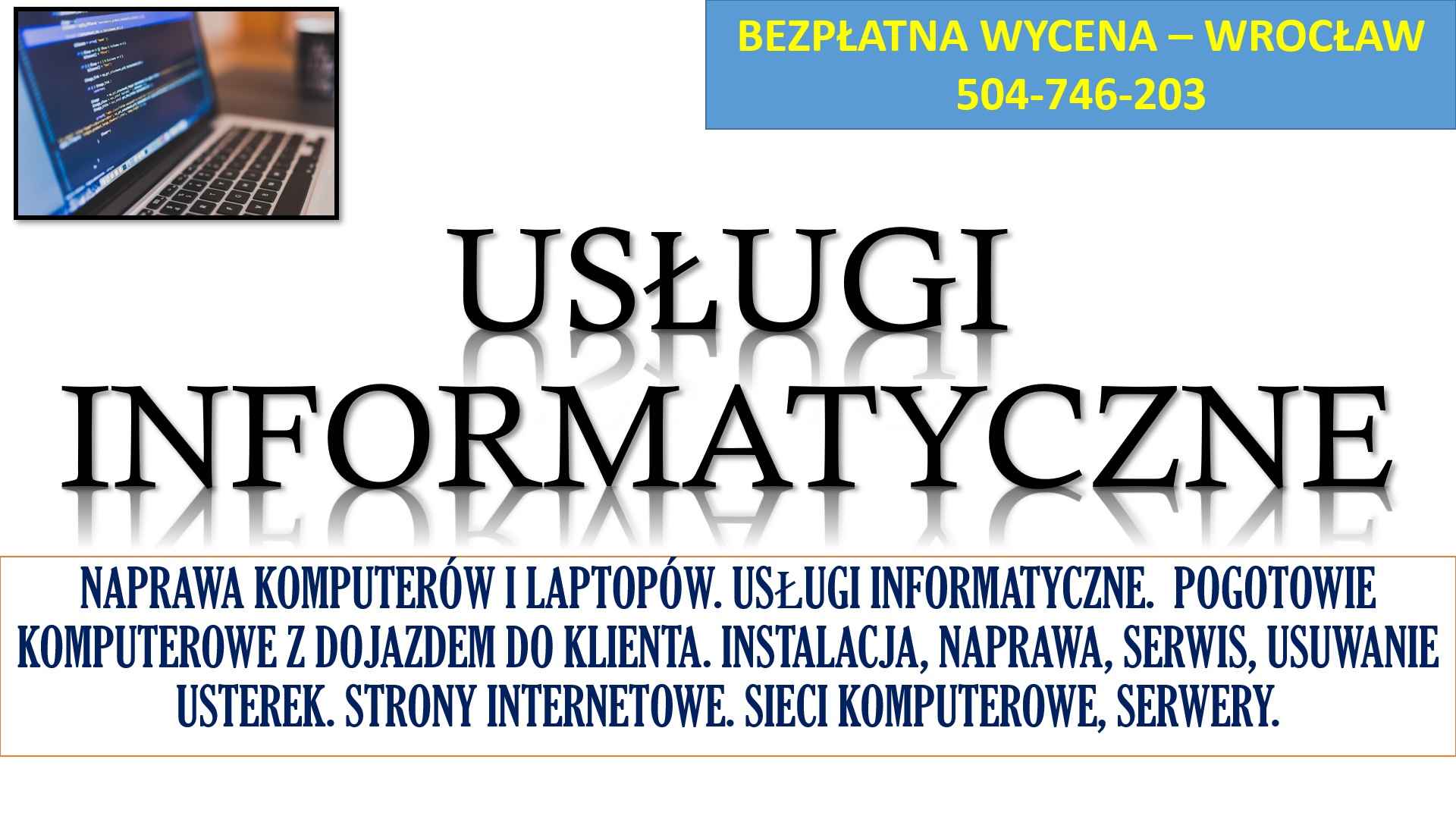 Naprawa komputerów i laptopów, cennik. Tel. 504-746-203. Wrocław. Psie Pole - zdjęcie 3