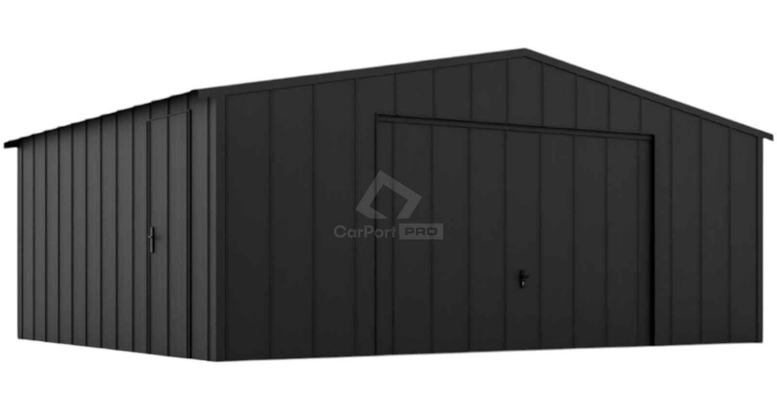 Garaż blaszany 6x6 - brama uchylna drzwi blacha na rąbek dach CP140 Międzyrzecze - zdjęcie 1