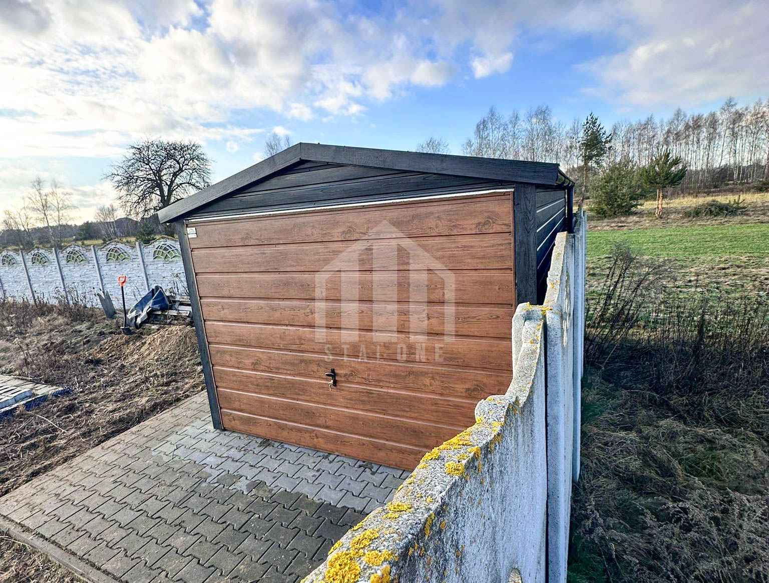 Garaż blaszany 3x4m - brama uchylna - drzwi - okno - rynny SO112 Malbork - zdjęcie 5