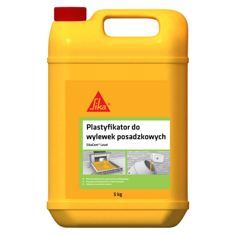 Plastyfikator do wylewek Sikacem Level 5kg Rzeszów - zdjęcie 1