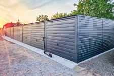 Rząd garaży 24x5m + wiata 2m 8x brama uchylna  dach spad w przód GP488 Dobre Miasto - zdjęcie 8