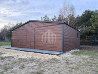 Garaż blaszany 7x5m - 2x brama uchylna - drzwi - 2x okno SO106 Lubartów - zdjęcie 2