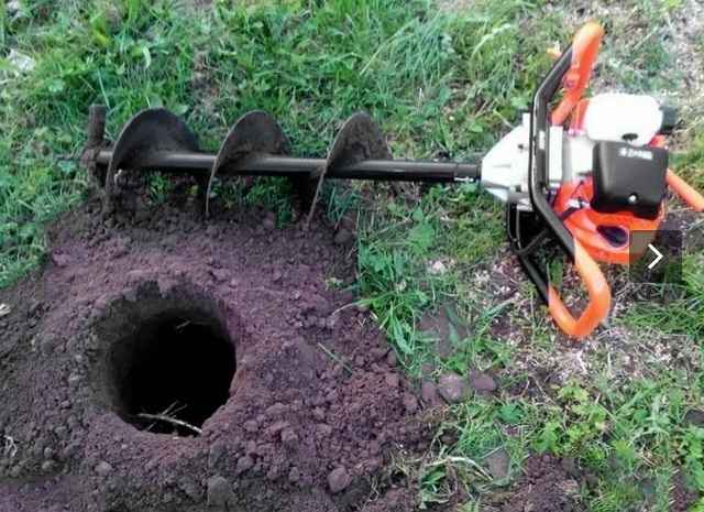 Wiertnica,świder do robienia otworów - silnik spalinowy 52cm3. Świdnica - zdjęcie 3
