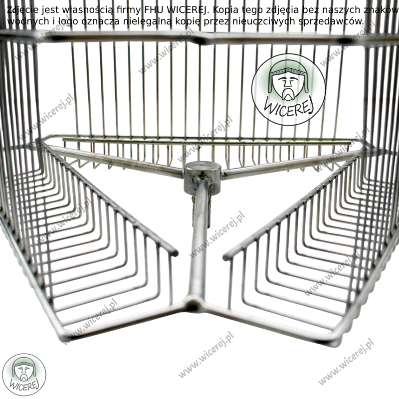 Wirnik 3 ramkowy nierdzewny do miodarki, Kosz do wirówki 3 plastrowej Jaśliska - zdjęcie 9