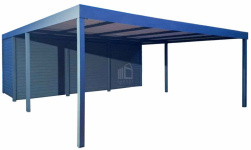 Carport PREMIUM z pomieszczeniem gospodarczym Wiata 7x5m  ID1180