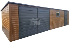 Schowek - Domek Ogrodowy 8x2m Brama drzwi okno  - dach  GP670