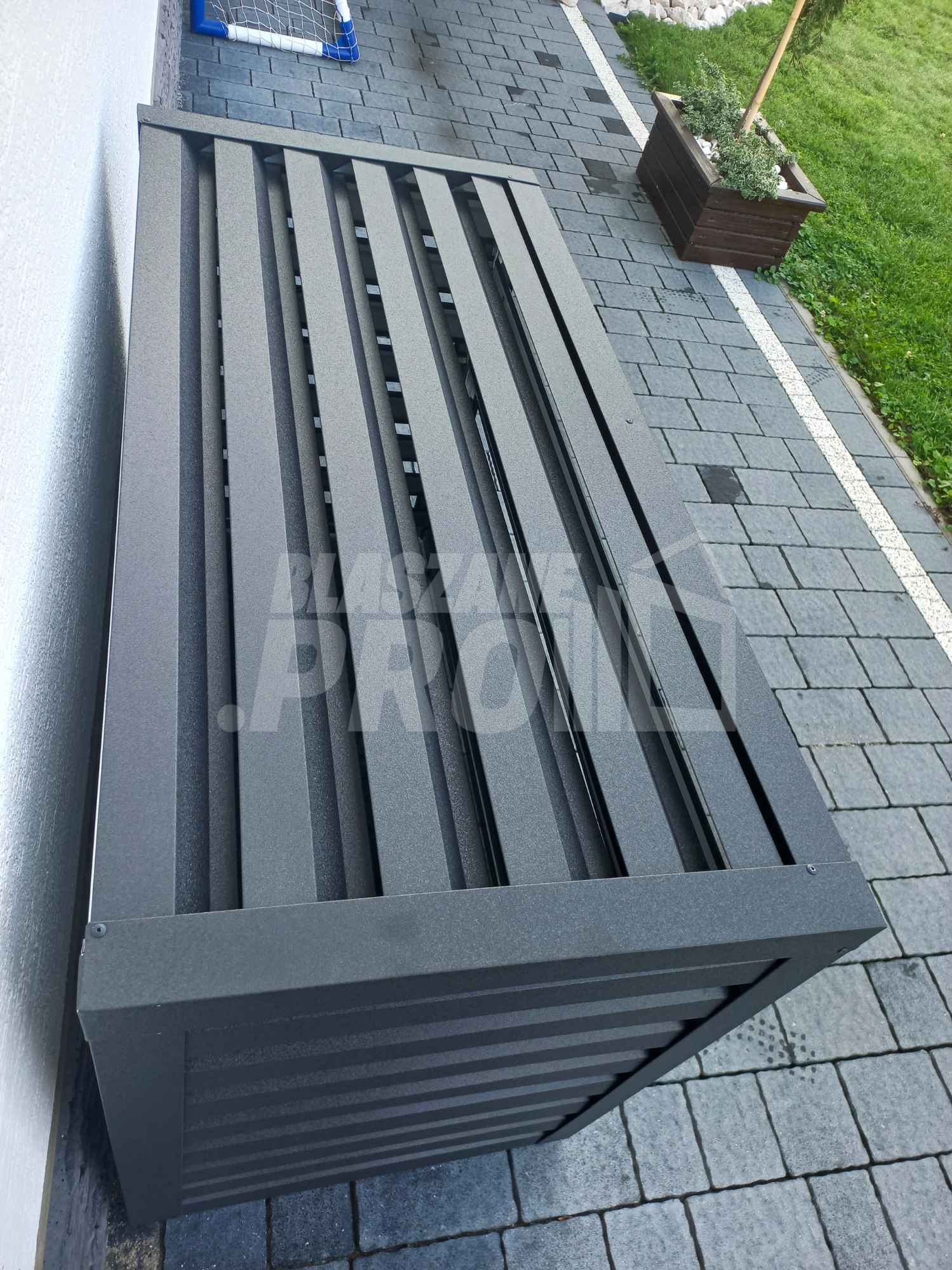 Osłona klimatyzatora - pompy ciepła 100x40x90 cm antracyt GP307 Radom - zdjęcie 9