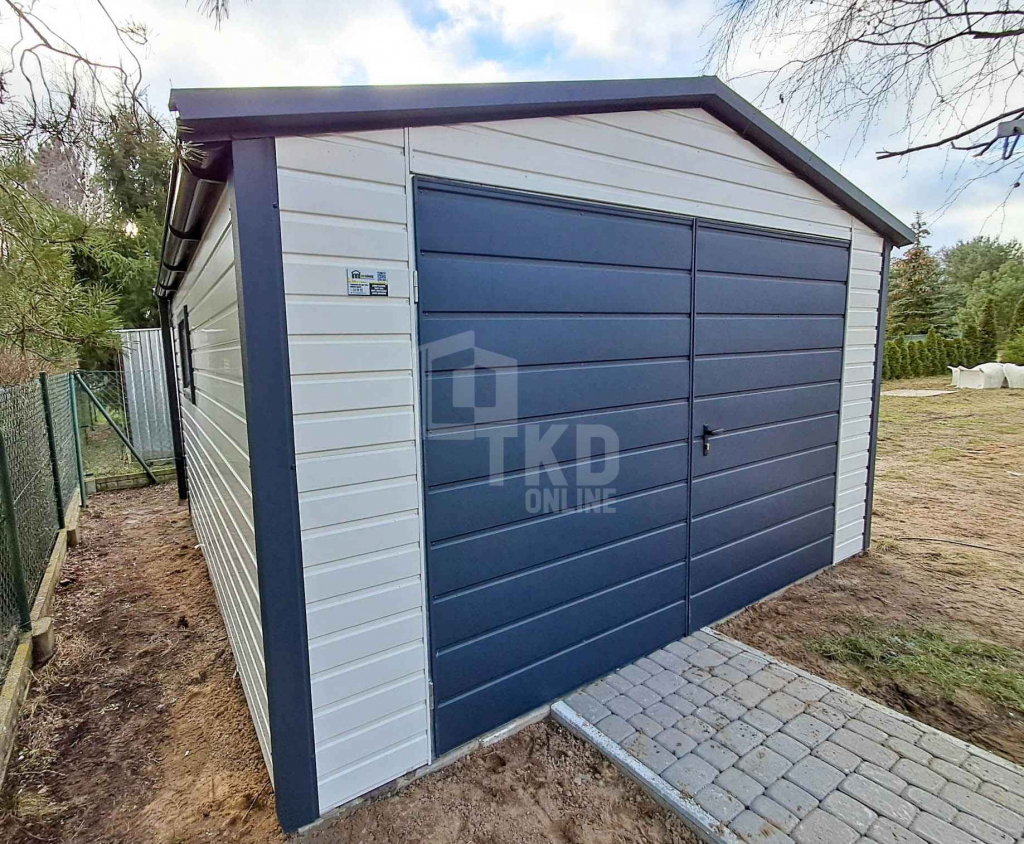 Garaż blaszany 4x4m Brama 2x Okno rynny blachodachówka TKD363 Miastko - zdjęcie 2