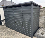 Szafa ogrodowa schowek  3,5x1,5m brama dwuskrzydłowa  antracyt  ID1163 Słupsk - zdjęcie 2