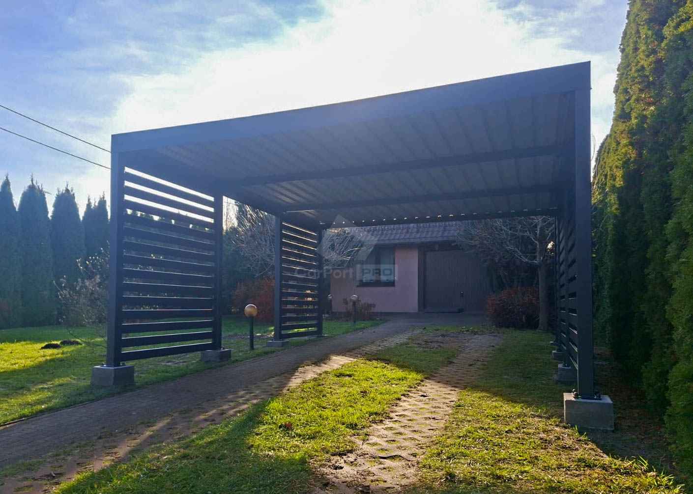 CarPort PREMIUM - wiata samochodowa 5x6  dodatkowa zabudowa CP126 Łomża - zdjęcie 2