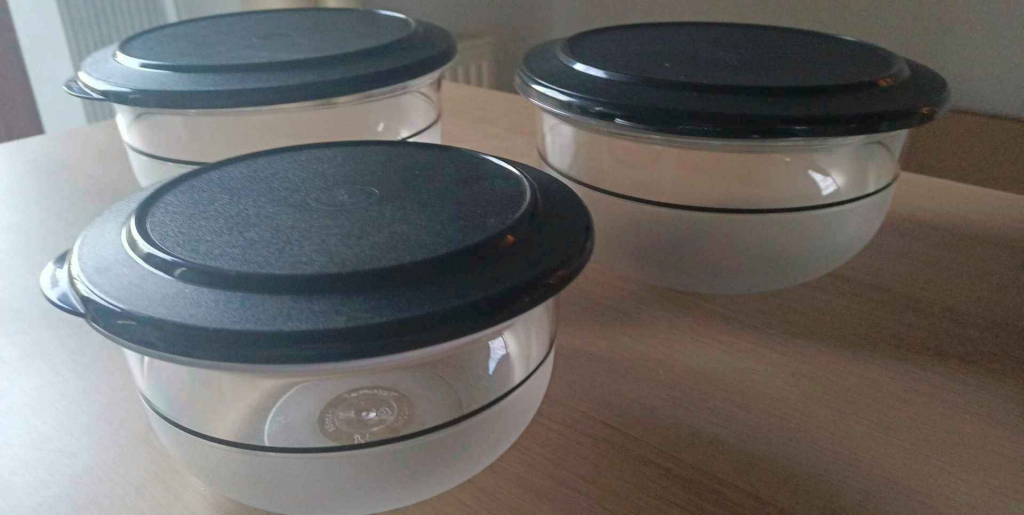 TUPPERWARE PERŁA STOŁOWA MISKI 3szt - NOWE Śródmieście - zdjęcie 2