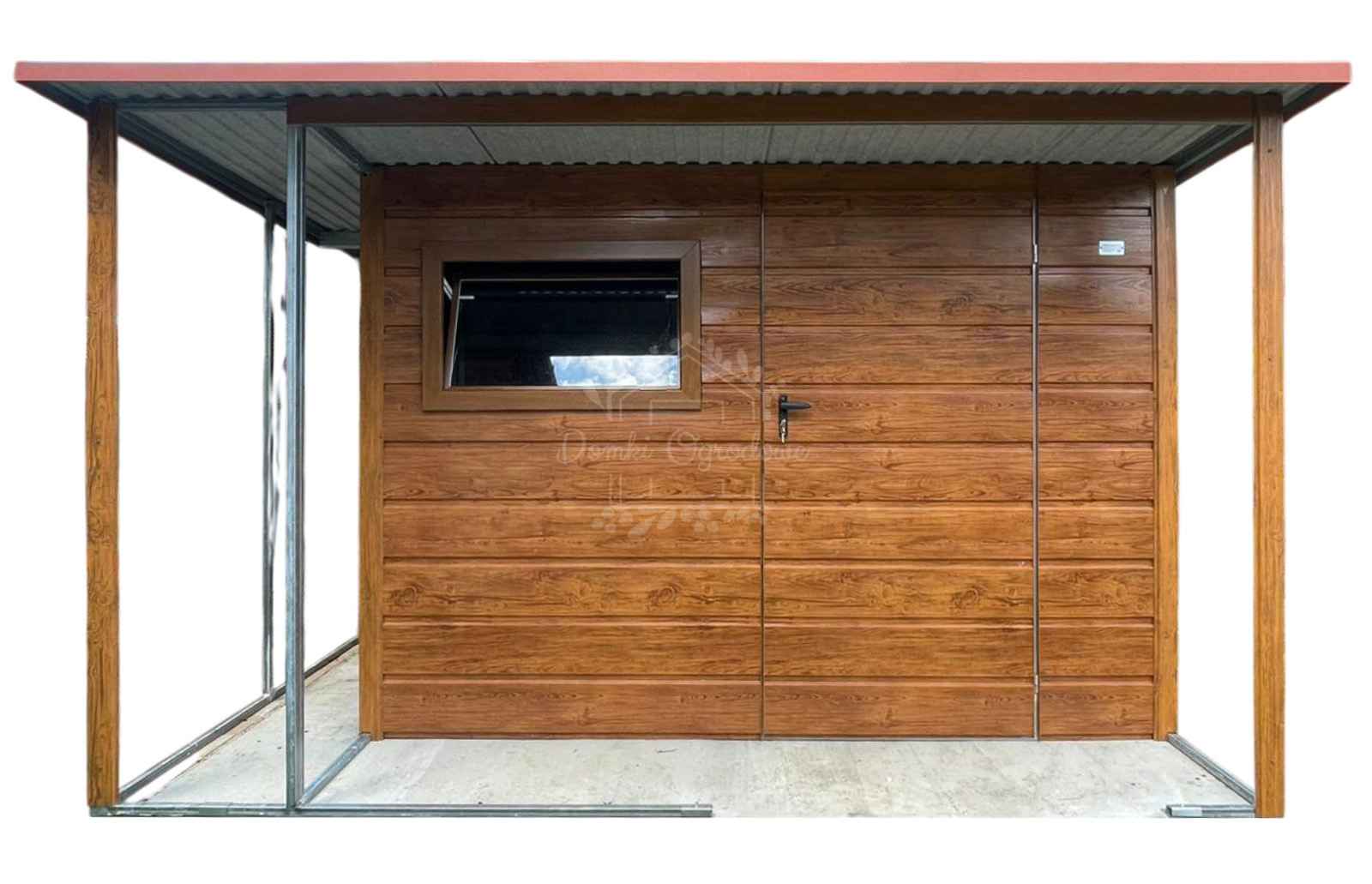 Domek ogrodowy 2,5×2,5m wiata jasny orzech – drewnopodobny ID1226 Białystok - zdjęcie 1