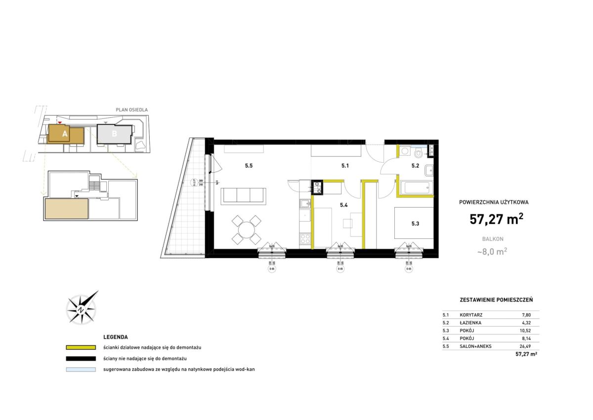 3 pokoje od dewelopera czeka na właściciela! Grunwald - zdjęcie 5