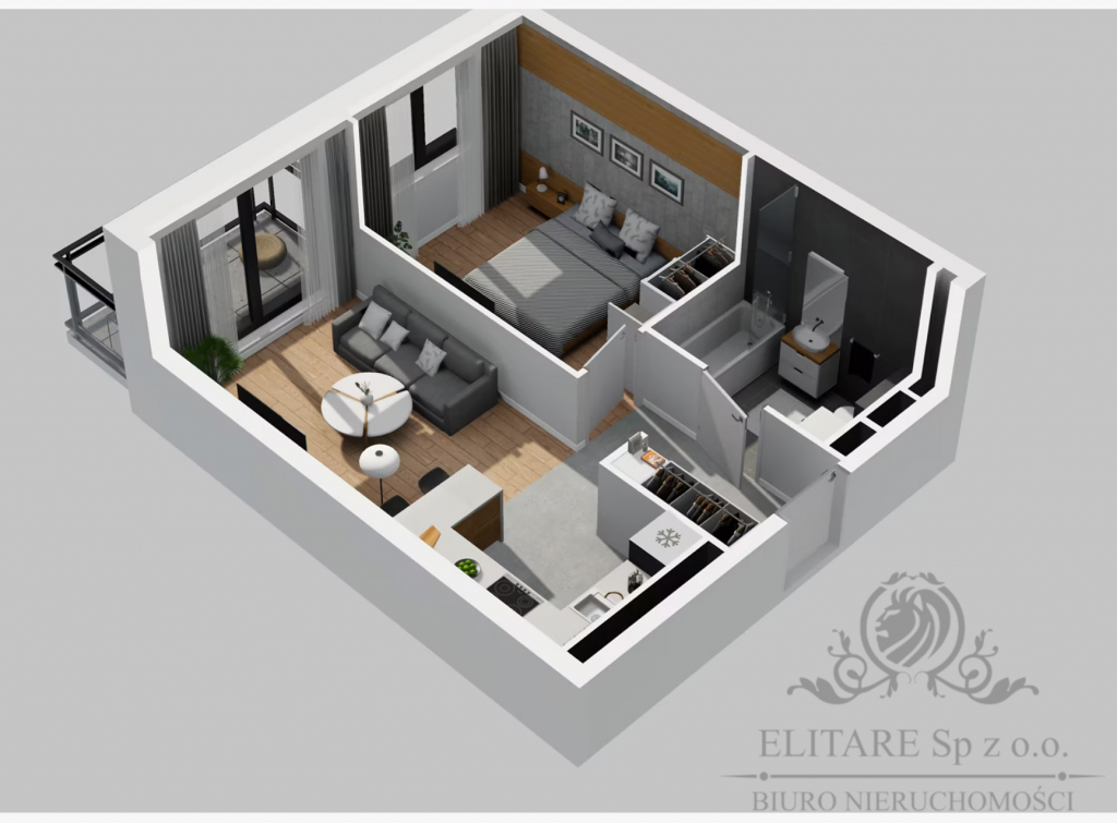 Mieszkanie 2pok, 37,50m2 z balkonem Krzyki, Partynice Wrocław Wrocław - zdjęcie 11