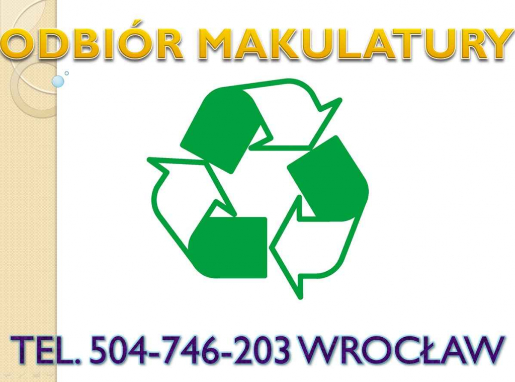 Odbiór makulatury, Wrocław, t. 504-746-203, wywóz, kartonu, makulatura Psie Pole - zdjęcie 5