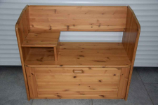 szafka na buty z siedziskiem z drewna dębowego