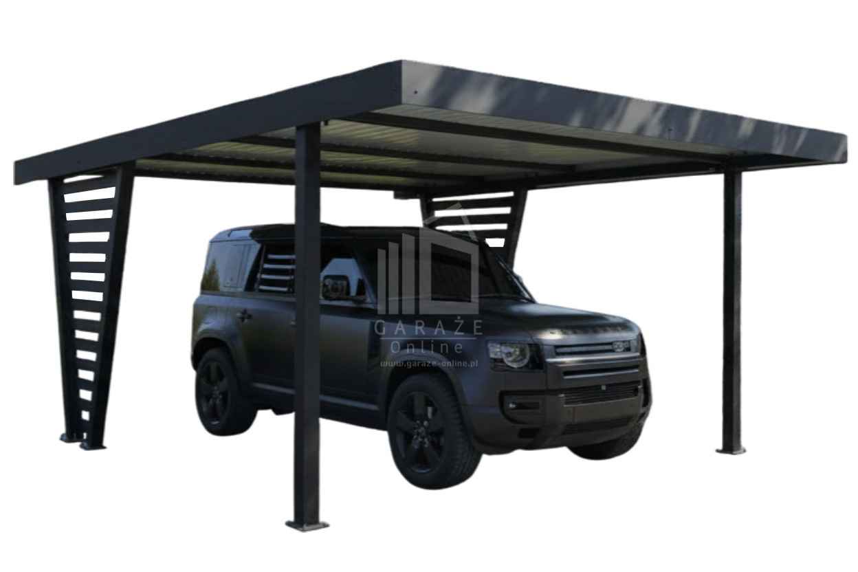 Carport V PREMIUM 4,5x4,5m Wypełnienie panelami Wiata ID1184 Niepołomice - zdjęcie 1