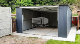 Garaż Blaszany 4x5 - Brama - Antracyt - Złoty Dąb - Spad w Tył BL100 Niepołomice - zdjęcie 2