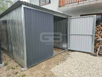 Garaż blaszany 3x5m II gat blaszak na budowę brama dach GB121