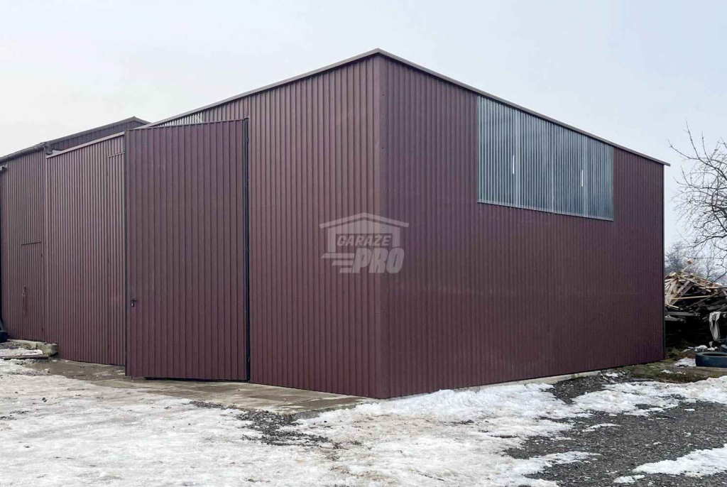 Hala blaszana - Magazyn 9x8m - Brama dwuskrzydłowa dach GP587 Dąbrowa Górnicza - zdjęcie 5
