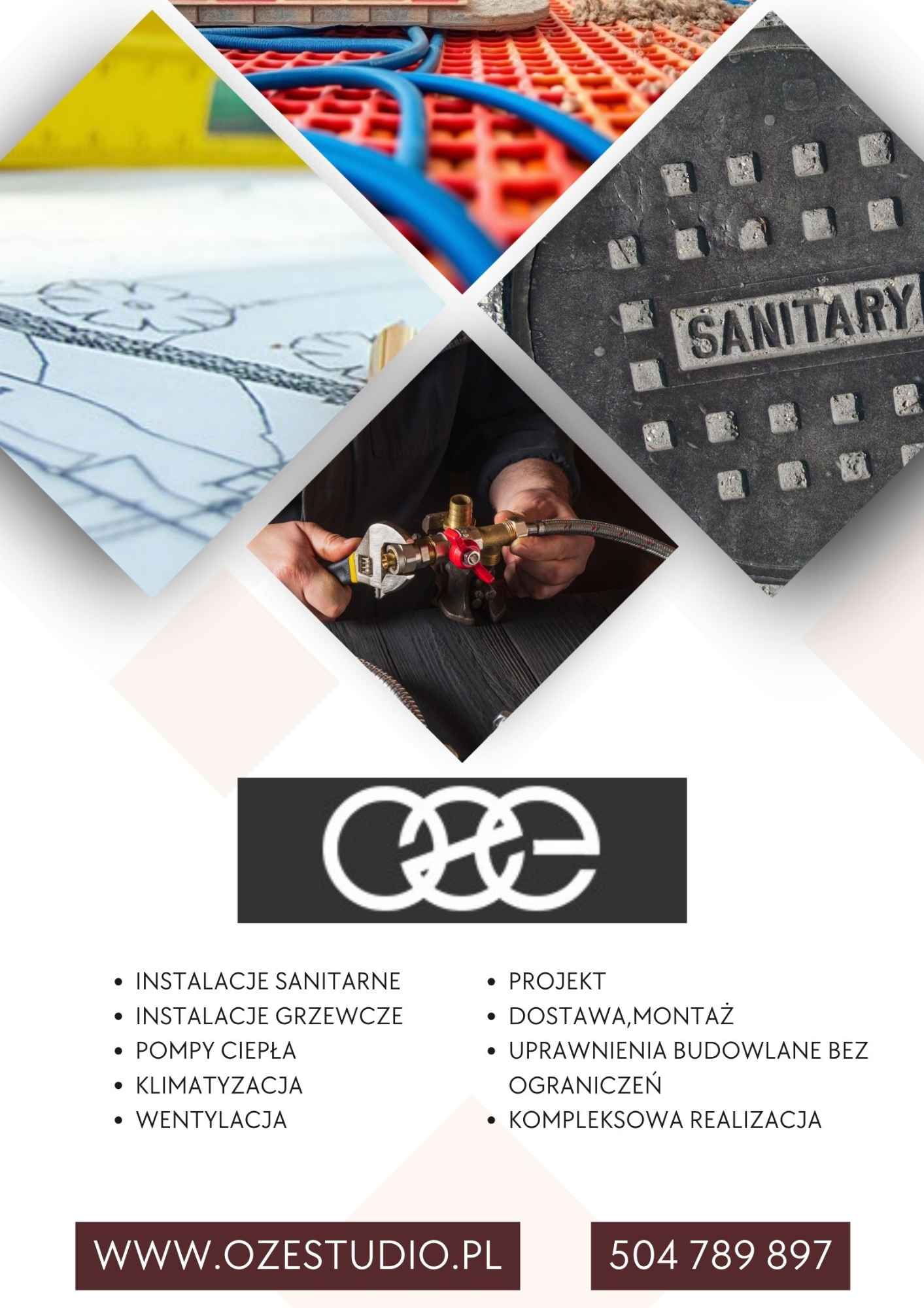 INSTALACJE C.O. SANITARNE WYKONANIE OZE STUDIO PROJEKT BIAŁYSTOK Białystok - zdjęcie 1