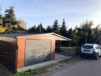 Garaż blaszany 4x6 + wiata 3m Brama uchylna - Blachodachówka GP88 Żnin - zdjęcie 3