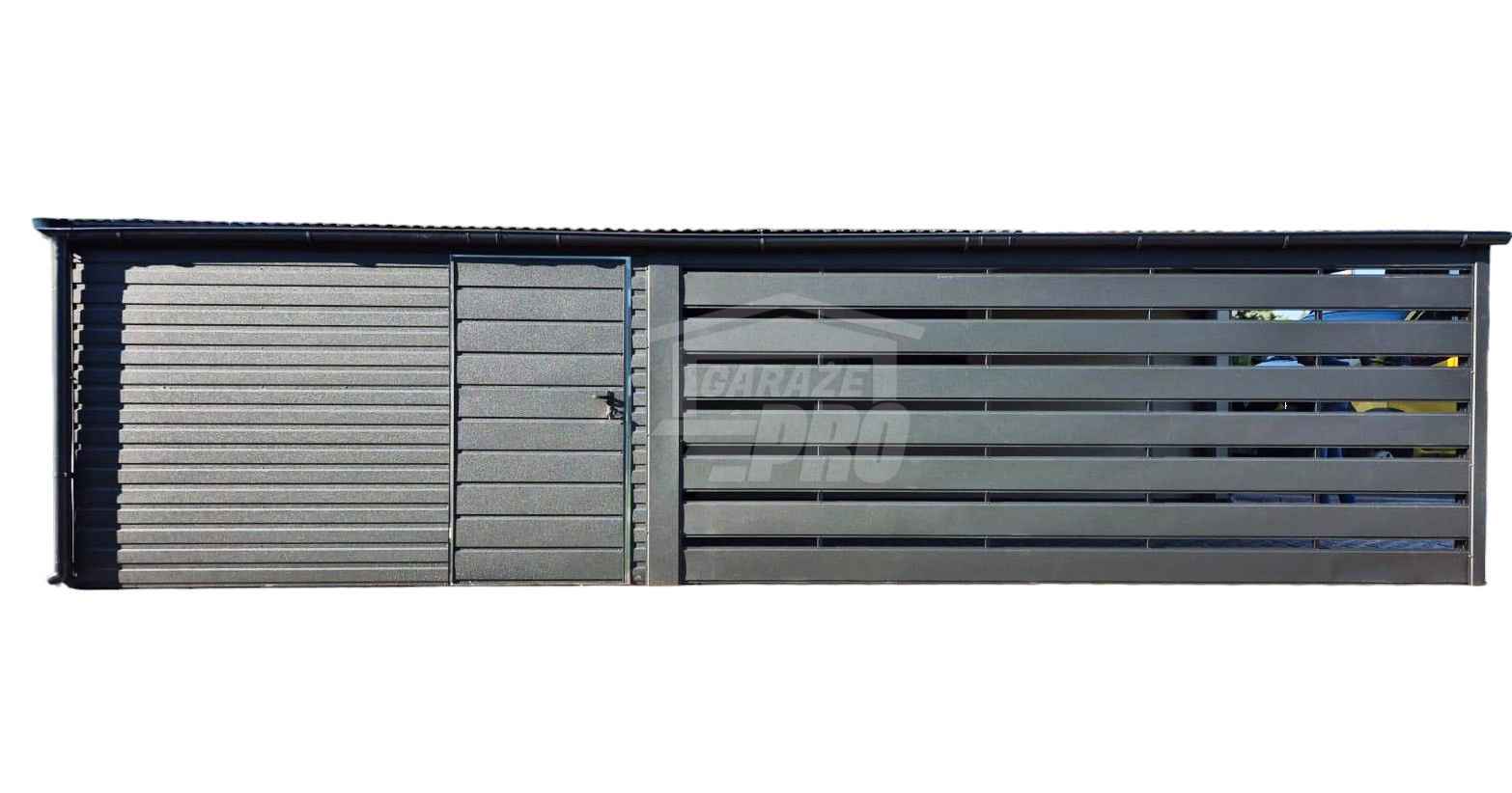 Schowek - domek ogrodowy 3x4 m + wiata 3x6 m drzwi dach rynny GP751 Sanok - zdjęcie 1